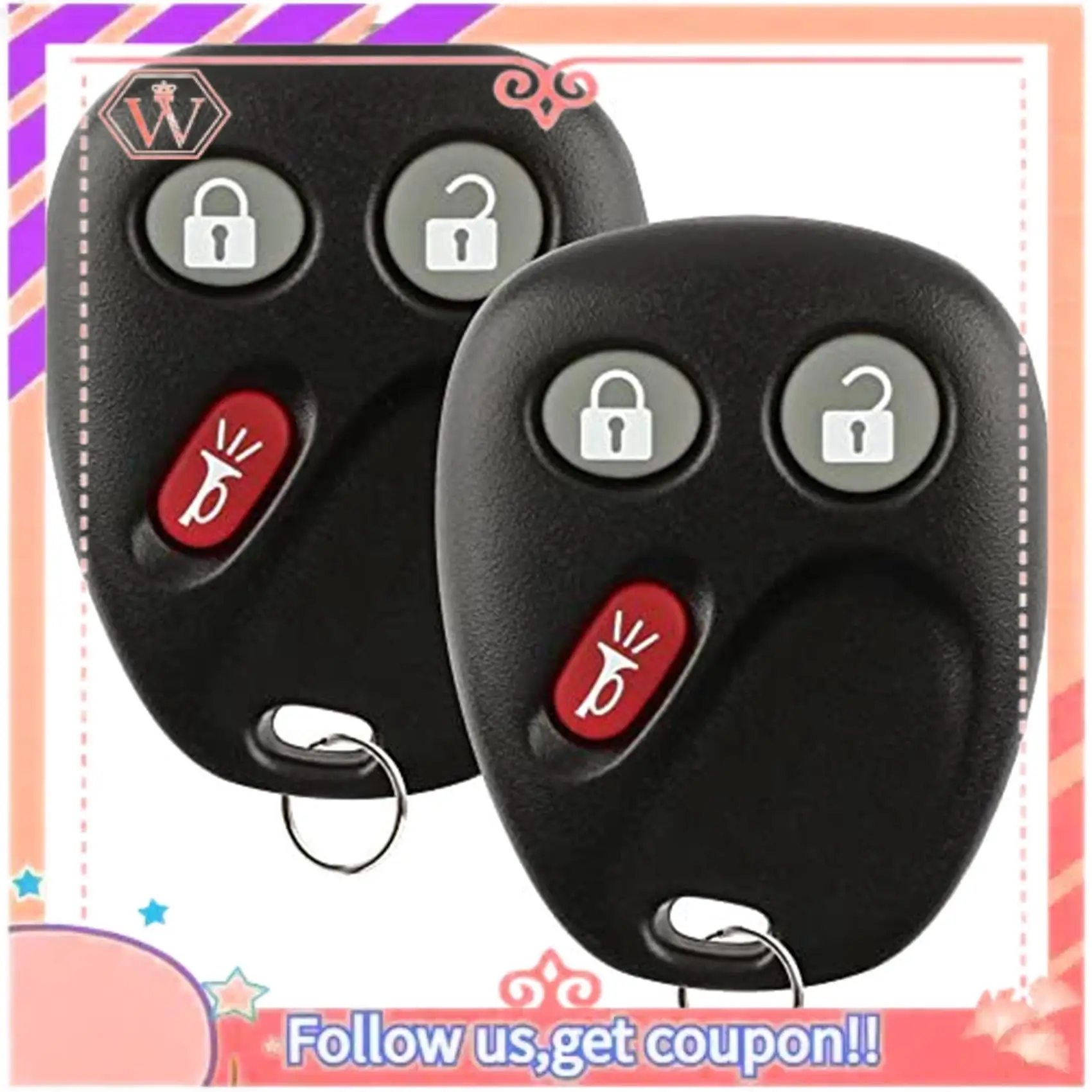 A88U-Replacement Key Fob Car Keyless Entry Remote For Yukon Tahoe Suburban Silverado Sierra Avalanche Escalade LHJ011(2 Pack)
A88U-Replacement Key Fob Car Keyless Entry Remote For Yukon Tahoe Suburban Silverado Sierra Avalanche Escalade LHJ011(2 Pack)