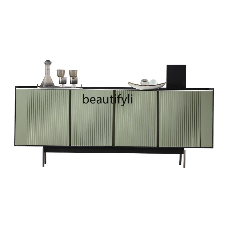 Italian minimalist solid wood dining side cabinet, modern simple villa living room storage side cabinet
Italian minimalist solid wood dining side cabinet, modern simple villa living room storage side cabinet