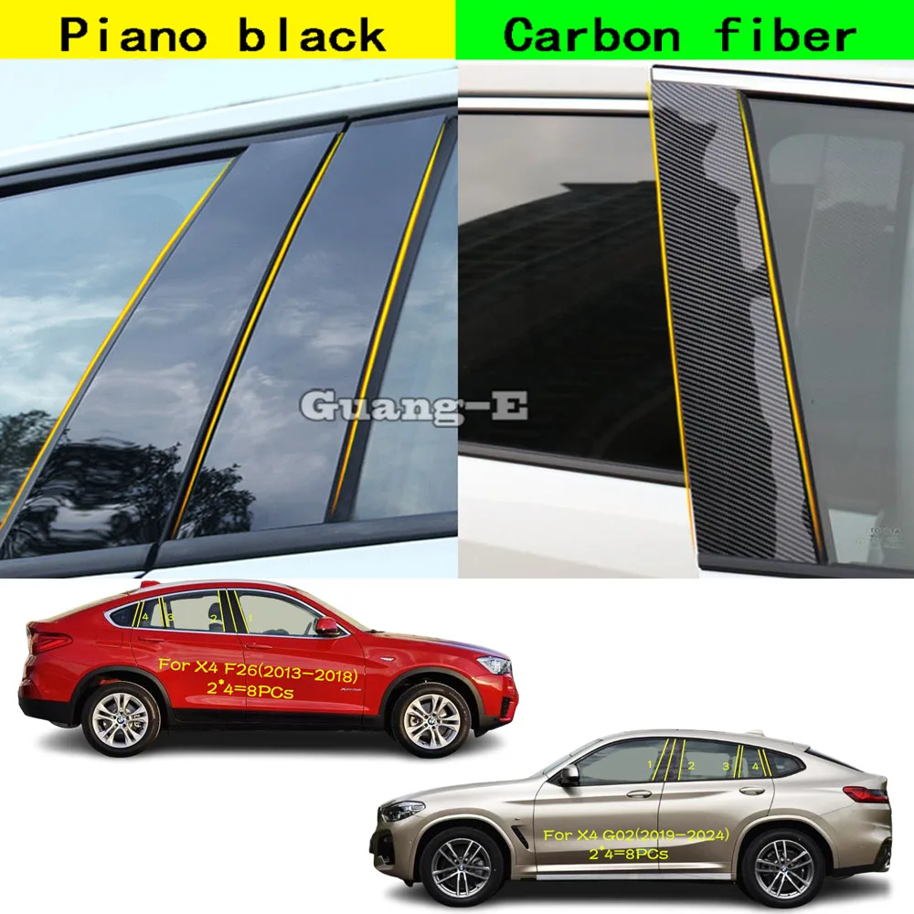 For BMW X4 Xdrive F26 2013-2018/G02 2019-2024 Car PC Material Pillar Post Cover Door Trim Window Molding Decoration Sticker
For BMW X4 Xdrive F26 2013-2018/G02 2019-2024 Car PC Material Pillar Post Cover Door Trim Window Molding Decoration Sticker