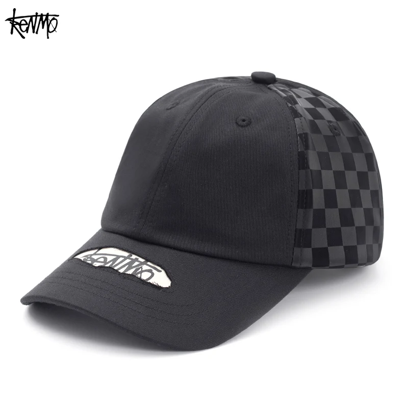 KENMO/Simple checkered daily sunscreen men's and women's baseball caps
KENMO/Simple checkered daily sunscreen men's and women's baseball caps