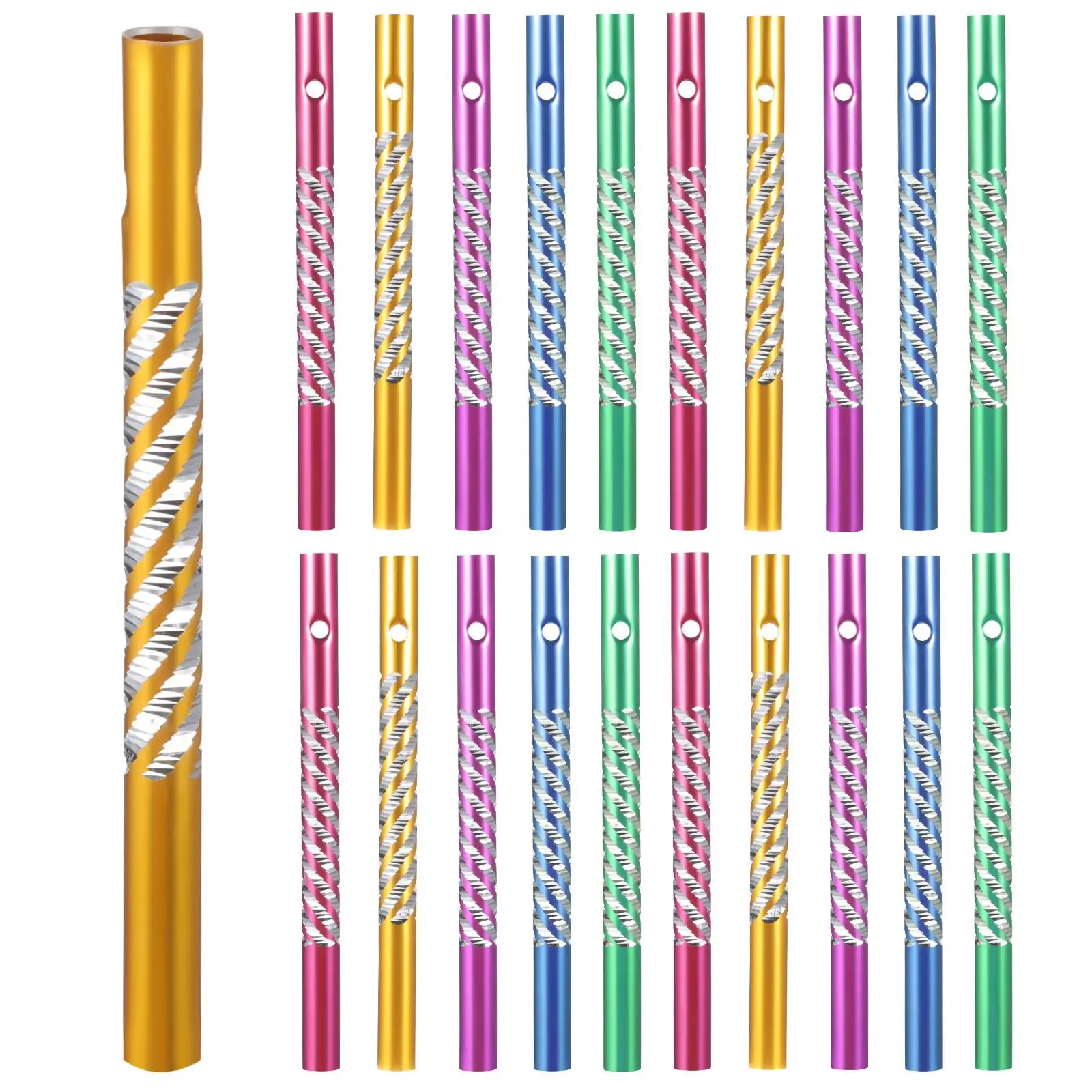 50 Pcs Metal Aluminum Tube Wind Chimes Suite DIY Supplies Work Accessories Replacement
50 Pcs Metal Aluminum Tube Wind Chimes Suite DIY Supplies Work Accessories Replacement