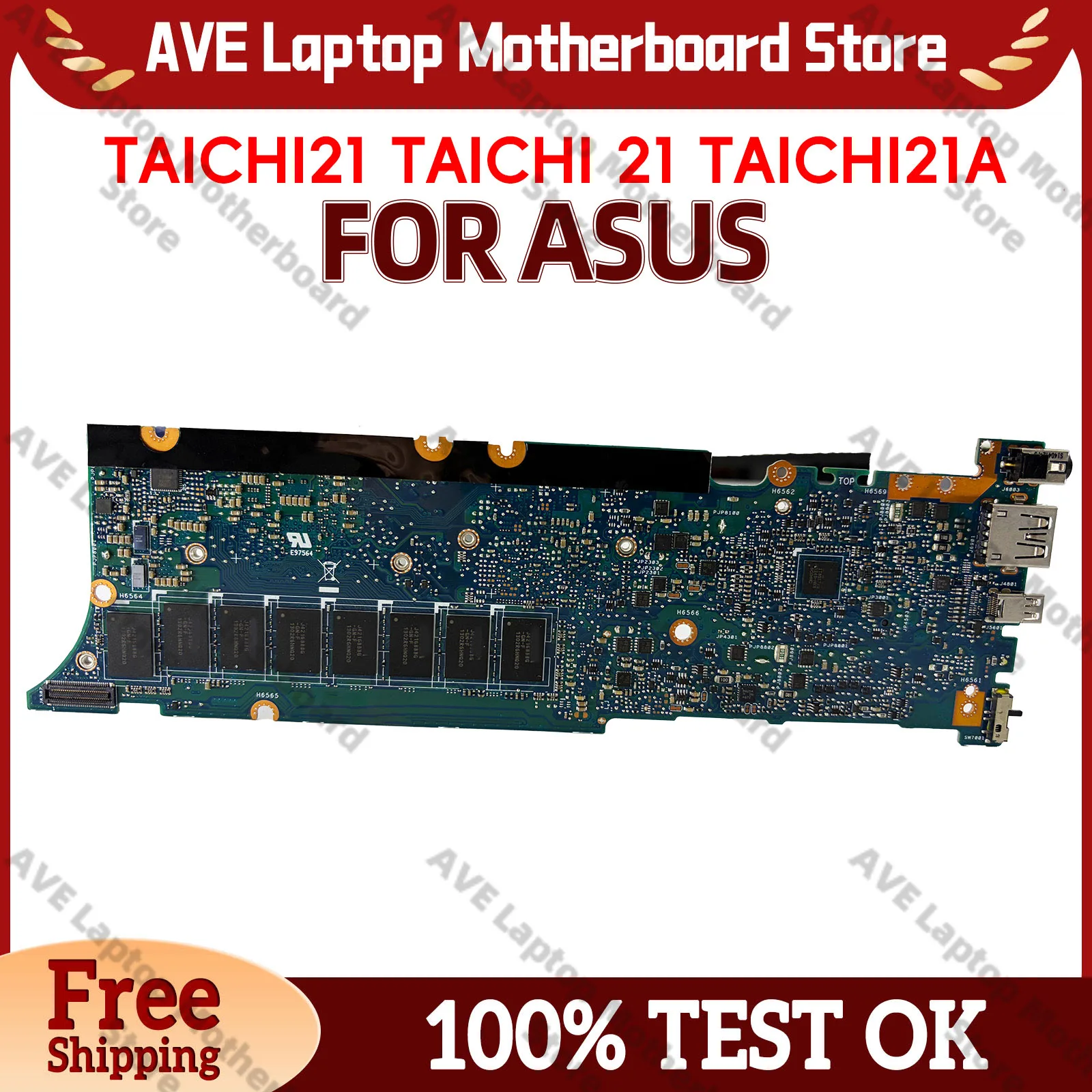 TAICHI21 Laptop Motherboard For ASUS ZenBook TAICH31 TAICHI TAICH21 Notebook Mainboard With I3 I5 I7 CPU 100% tests OK fast ship
TAICHI21 Laptop Motherboard For ASUS ZenBook TAICH31 TAICHI TAICH21 Notebook Mainboard With I3 I5 I7 CPU 100% tests OK fast ship