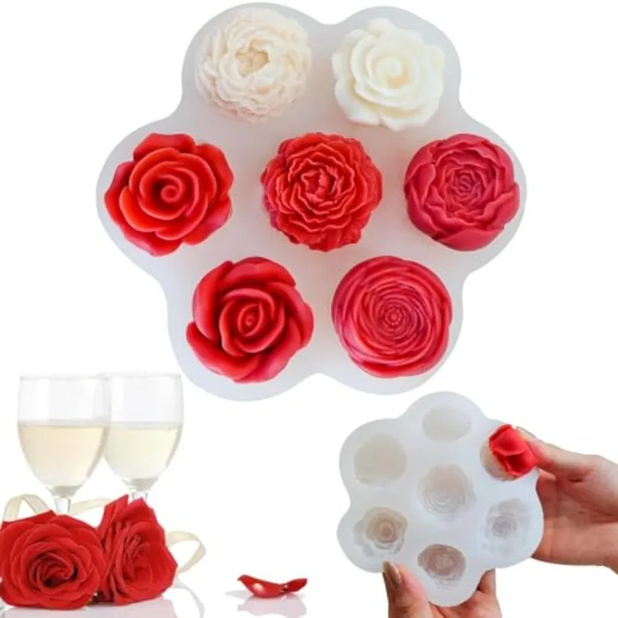 7 Sets Candle molds, 3D Valentin e's Day Mold for Candle Making for Candle Soap Making, Handmade Cake Dessert Decoration Chocol
7 Sets Candle molds, 3D Valentin e's Day Mold for Candle Making for Candle Soap Making, Handmade Cake Dessert Decoration Chocol