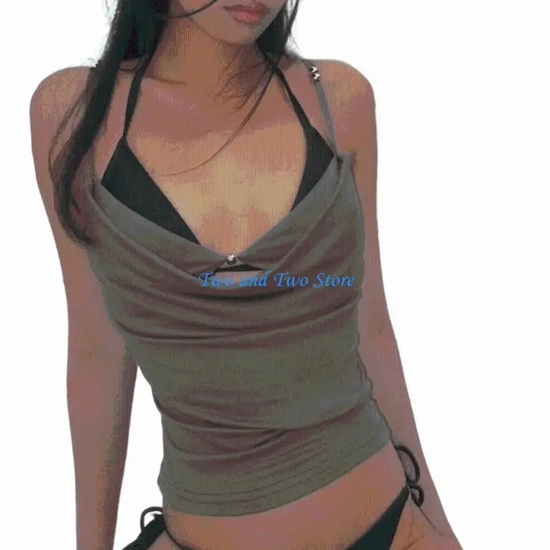 HX6F Beaded Accent Top Cowl Neck Cut Out Layered Bra Camisole
HX6F Beaded Accent Top Cowl Neck Cut Out Layered Bra Camisole