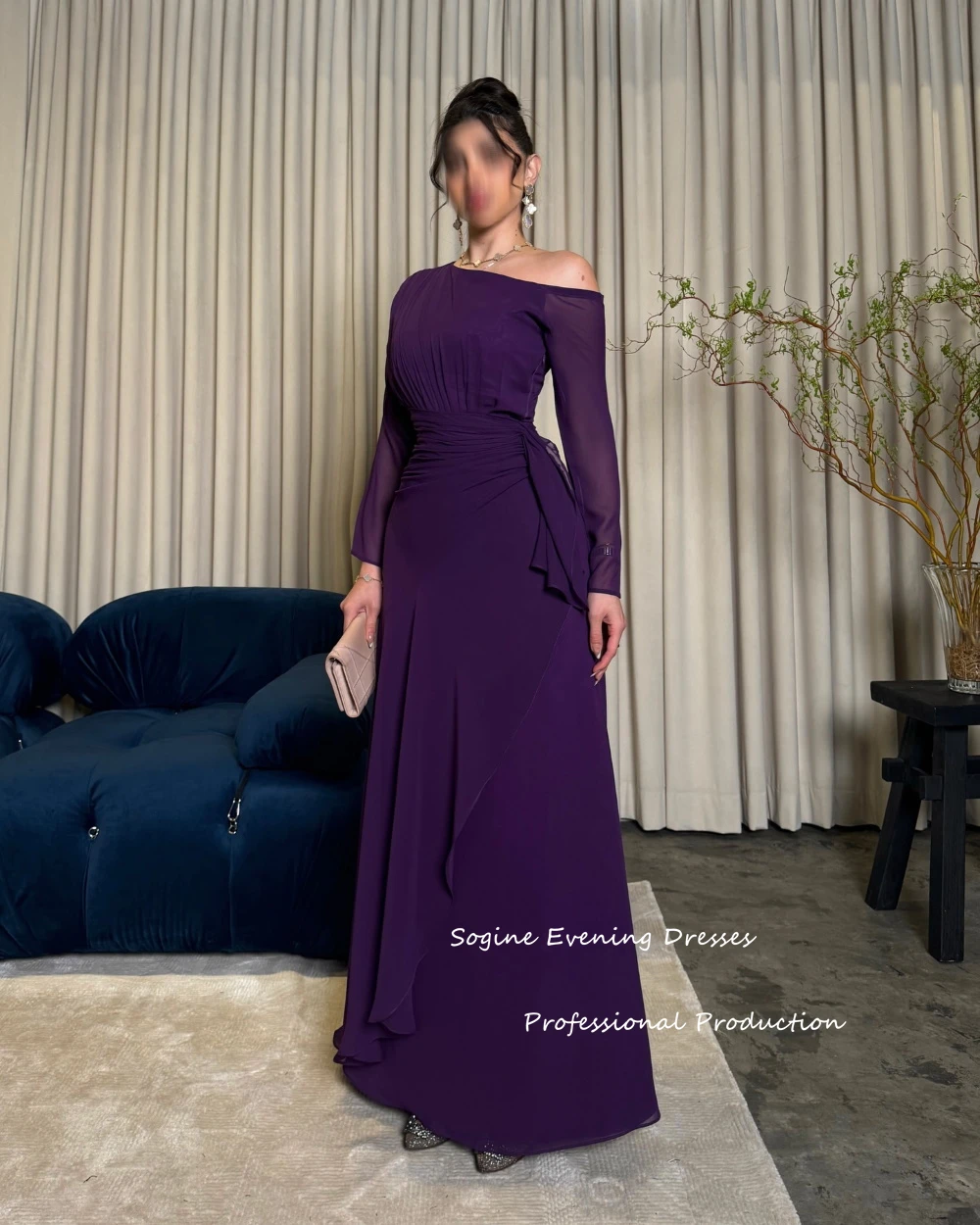 High-quality Chiffon Cocktail Party Dresses Off Shoulder Prom Dress Full Sleeves فساتين سهرات with Belt A-line Платье Вечернее
High-quality Chiffon Cocktail Party Dresses Off Shoulder Prom Dress Full Sleeves فساتين سهرات with Belt A-line Платье Вечернее