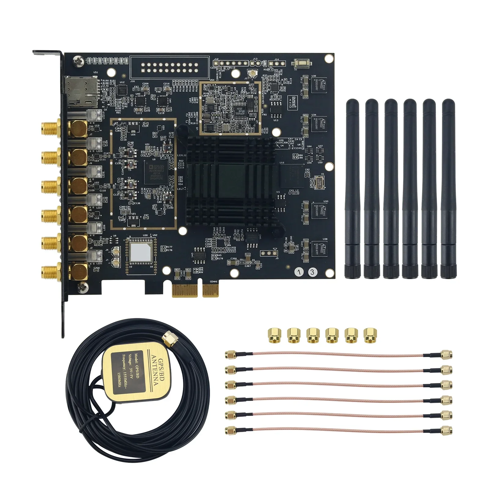 B210 SDR Development Board PCIE Version Software Defined Radio Support for UHD/GNURADIO/MATLAB/LABVIEW
B210 SDR Development Board PCIE Version Software Defined Radio Support for UHD/GNURADIO/MATLAB/LABVIEW