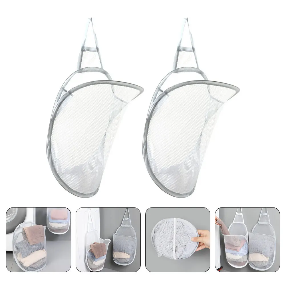 2Pcs Hanging Net Hamper Materials Long Lasting Use Foldable Dirty Clothes Basket Bathroom Living Room Wall Mount Hamper
2Pcs Hanging Net Hamper Materials Long Lasting Use Foldable Dirty Clothes Basket Bathroom Living Room Wall Mount Hamper