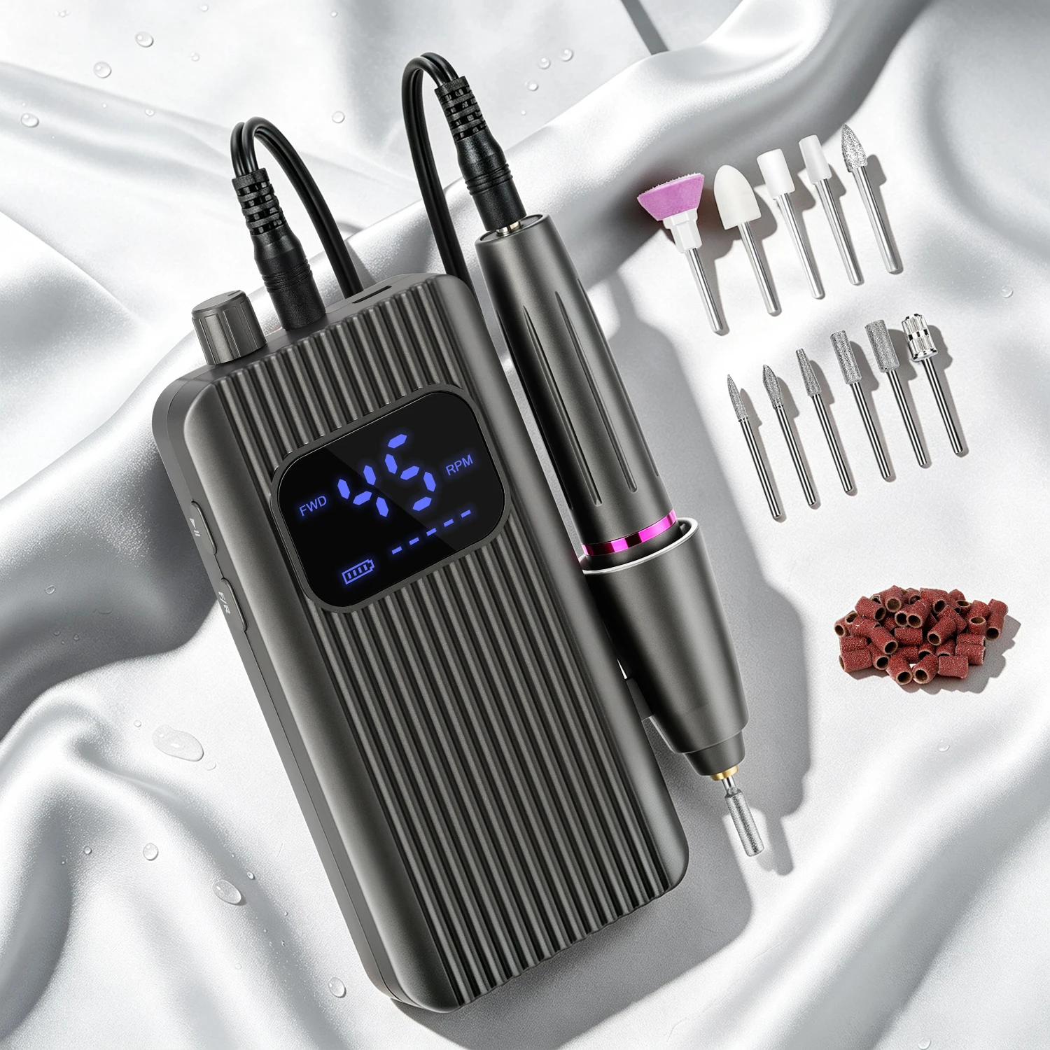 DianaBeauty 45000RPM Nail Drill Machine Set Portable Nail Polisher with USB Charging Electric Nail Lathe with 1600mAh Nail Tools
DianaBeauty 45000RPM Nail Drill Machine Set Portable Nail Polisher with USB Charging Electric Nail Lathe with 1600mAh Nail Tools