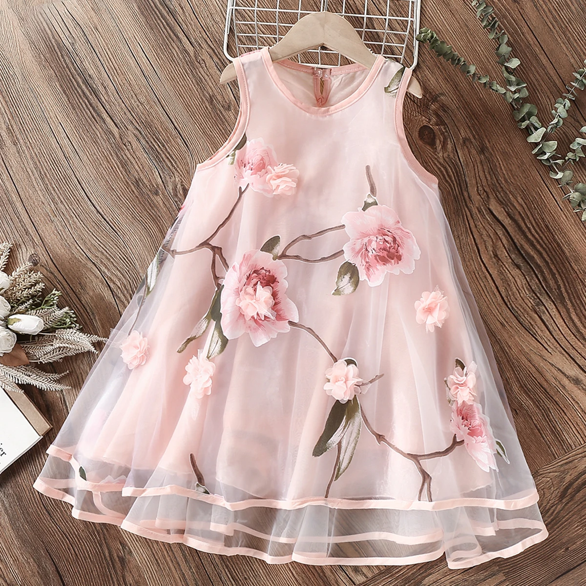 Summer Girl Chiffon Dress Floral Elegant Costumes Sleeveless Teenagers Princess Beach Dress for Girls Clothing 4 5 7 9 11 Years
Summer Girl Chiffon Dress Floral Elegant Costumes Sleeveless Teenagers Princess Beach Dress for Girls Clothing 4 5 7 9 11 Years