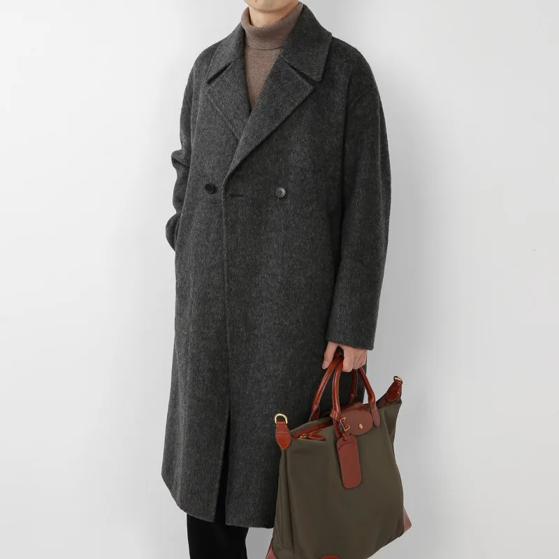 Зимнее деловое двустороннее шерстяное пальто средней длины (тренч)
Зимнее деловое двустороннее шерстяное пальто средней длины (тренч)