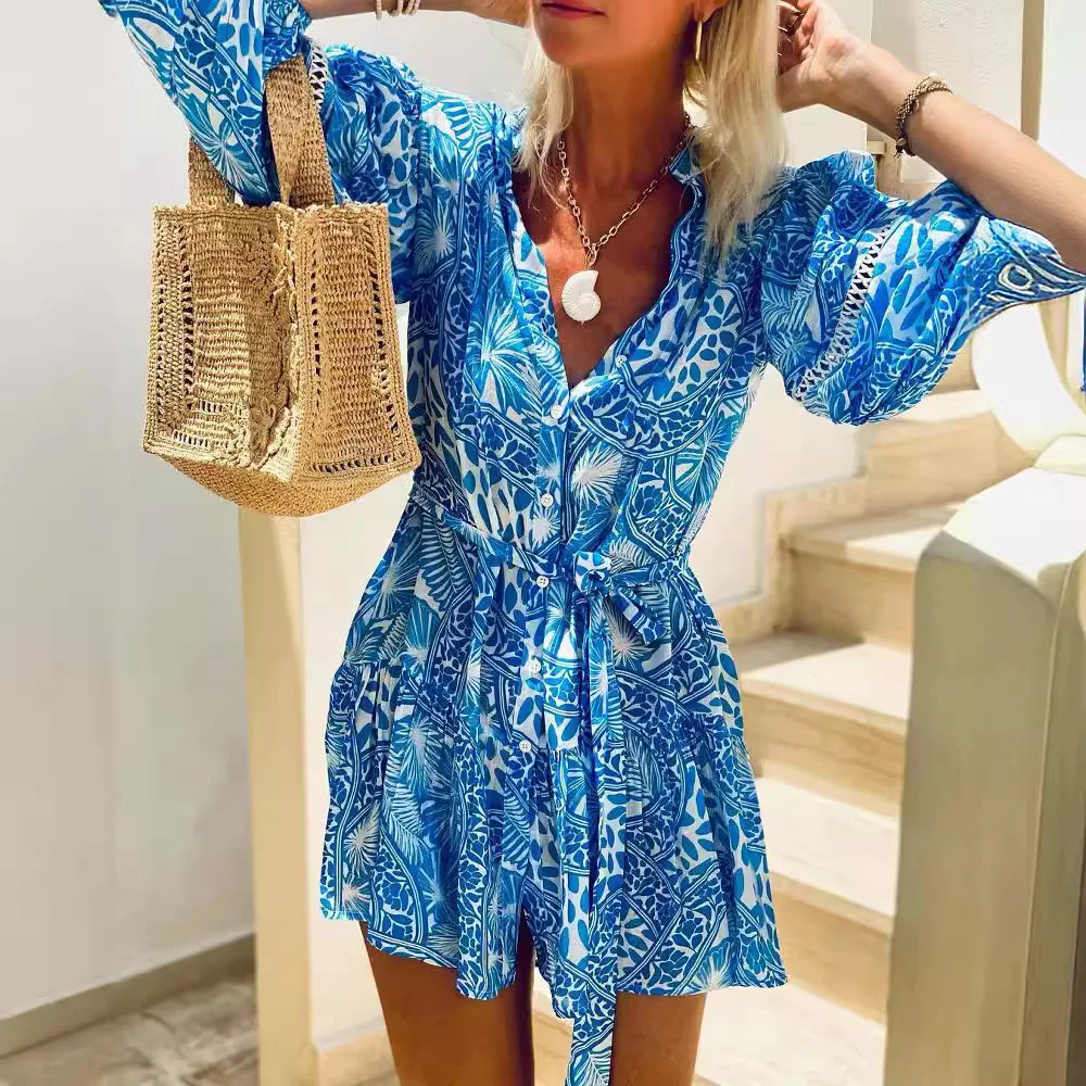 Elegant Floral Print Patchwork Party Dress 2024 Spring Women V-neck Belted Mini Dresses Office Lady A-line Dress Vestidos Cortos
Elegant Floral Print Patchwork Party Dress 2024 Spring Women V-neck Belted Mini Dresses Office Lady A-line Dress Vestidos Cortos