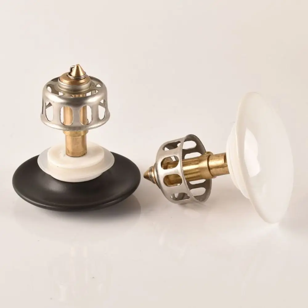 Black Ceramic Sink Drain Valve Spring-loaded Multi-functional Push-button Stopper Bathroom Accessories Sink and Basin Drain Plug
Black Ceramic Sink Drain Valve Spring-loaded Multi-functional Push-button Stopper Bathroom Accessories Sink and Basin Drain Plug