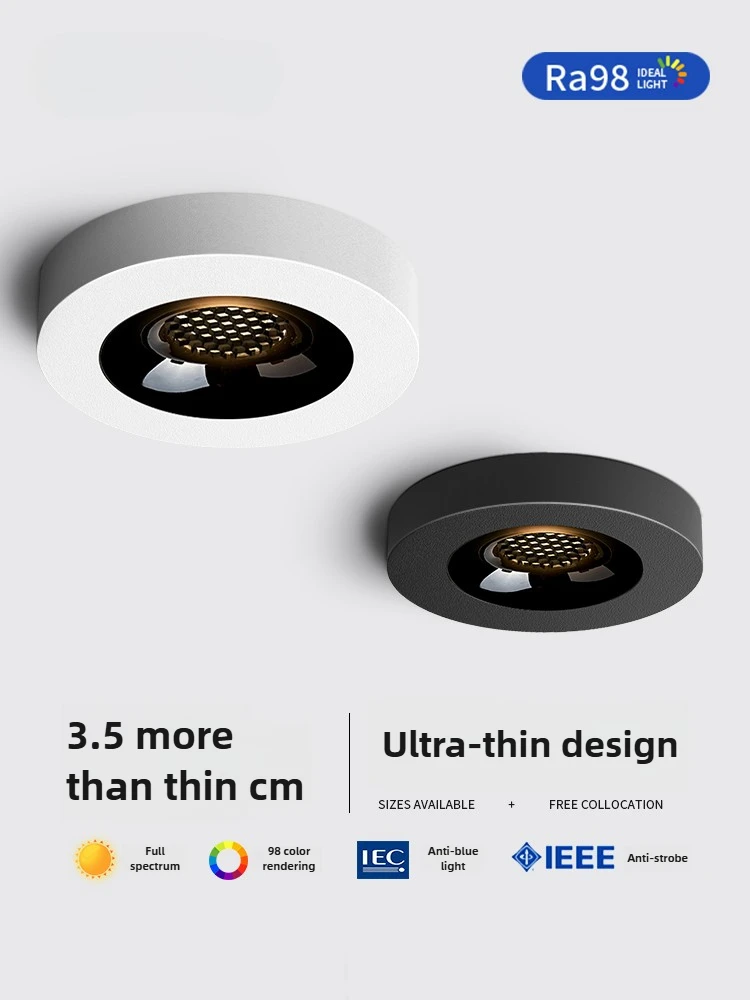 9W Smart LED Spot Lamp Ultra Slim Recessed Lighting Full Spectrum Anti Glare No Main Light Design for Home Living Room Ceiling
9W Smart LED Spot Lamp Ultra Slim Recessed Lighting Full Spectrum Anti Glare No Main Light Design for Home Living Room Ceiling