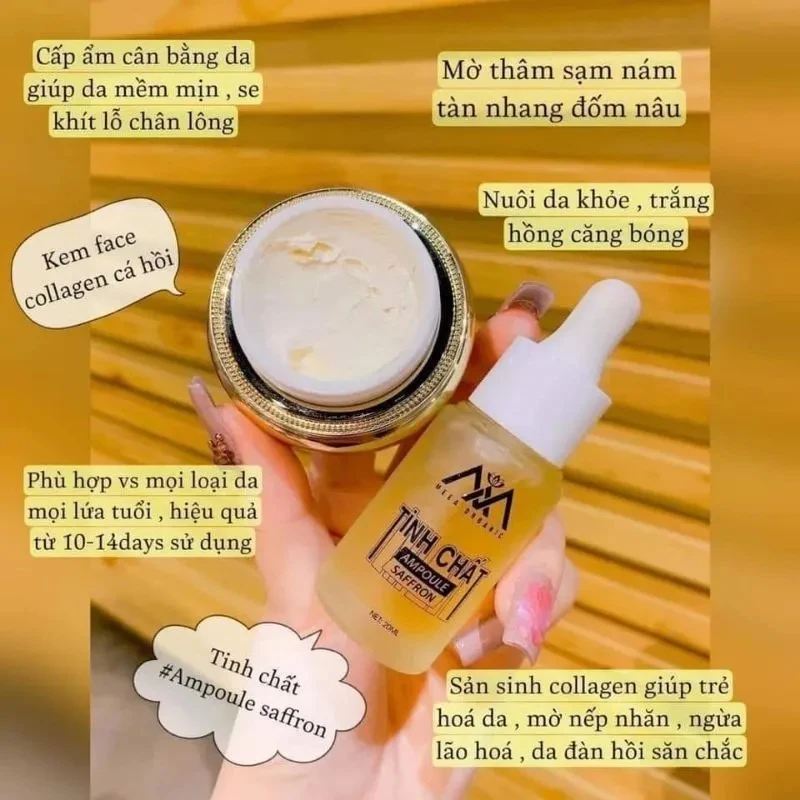 Kem Face Collagen Cá Hồi Meea Organic Và Tinh Chất Căng, Remove Freckles Dark Skin Blemishes Moisturizing White Skin 1Combo
Kem Face Collagen Cá Hồi Meea Organic Và Tinh Chất Căng, Remove Freckles Dark Skin Blemishes Moisturizing White Skin 1Combo