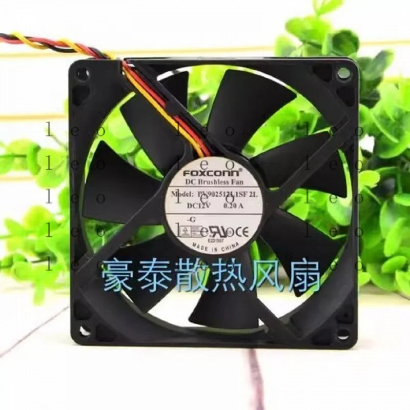 CC for FOXCONN PV902512L1SF 2L 9025 DC12V 0.20A 9CM 3-Wire Silent Cooling Fan
CC for FOXCONN PV902512L1SF 2L 9025 DC12V 0.20A 9CM 3-Wire Silent Cooling Fan