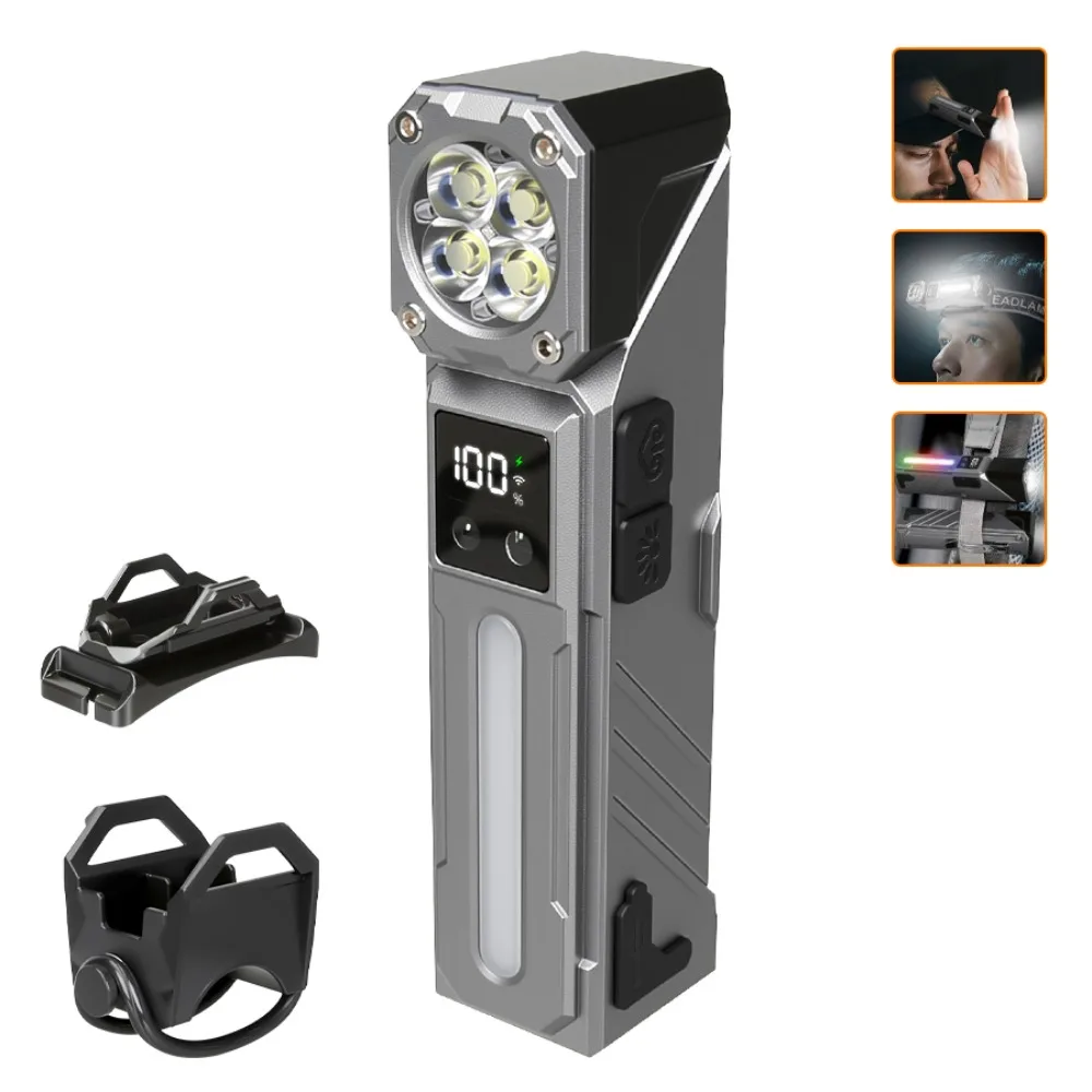 Мощный светодиодный ручной фонарик EDC, перезаряжаемый, 11 режимов бокового освещения, магнитный RGB-фонарик, регулируемая на 180 градусов лампа с зажимом
Мощный светодиодный ручной фонарик EDC, перезаряжаемый, 11 режимов бокового освещения, магнитный RGB-фонарик, регулируемая на 180 градусов лампа с зажимом