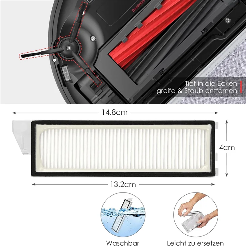 A39T-Accessory Set For Roborock S8 Maxv Ultra, Dust Bags Main Roller Brush Side Brushes Filter 6Mop Cloths,Vacuum Accessories
A39T-Accessory Set For Roborock S8 Maxv Ultra, Dust Bags Main Roller Brush Side Brushes Filter 6Mop Cloths,Vacuum Accessories