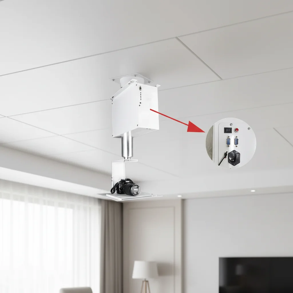 Remote Control Video Conference Drop Down Hidden Motorized Projector Lift Motorized Celling Projector Mount for Meeting Room
Remote Control Video Conference Drop Down Hidden Motorized Projector Lift Motorized Celling Projector Mount for Meeting Room