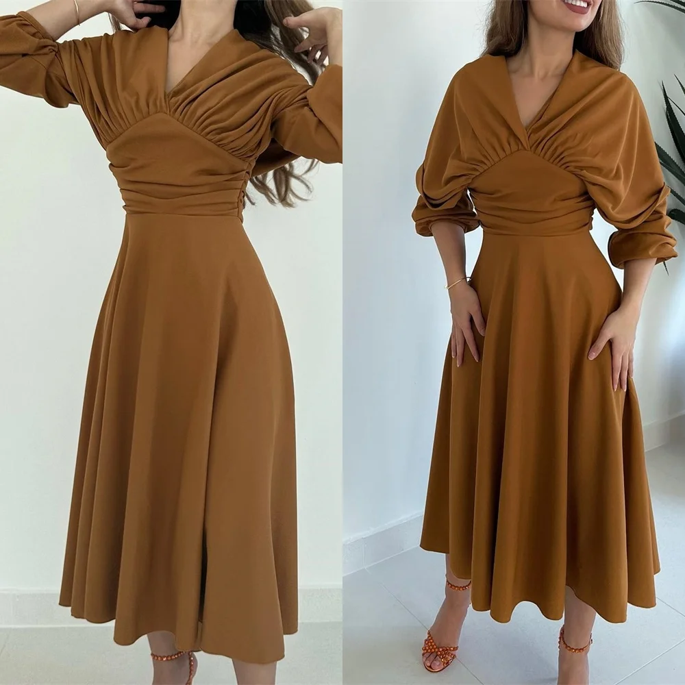 Customized Temperament audurn Jersey Evening DressHigh Quality V-NeckLong SleevesDelicate Zipper Back Bespoke Occasio
Customized Temperament audurn Jersey Evening DressHigh Quality V-NeckLong SleevesDelicate Zipper Back Bespoke Occasio