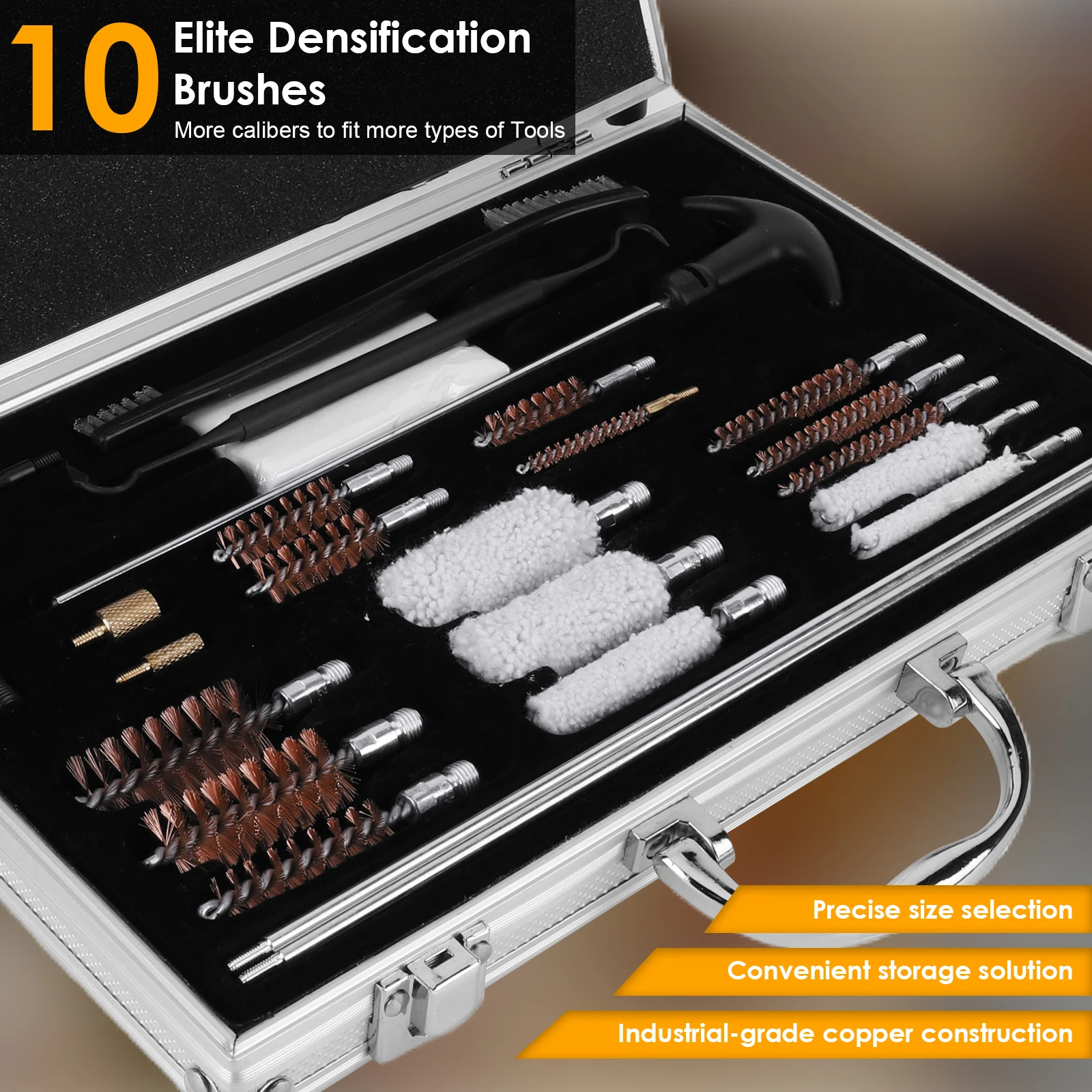 Gun Cleaning Kit Gun Barrel Brush Box Set Gun Brush Pipe Cleaning Tools for Pistol Handgun Shotgun Cleaning Kit Tool
Gun Cleaning Kit Gun Barrel Brush Box Set Gun Brush Pipe Cleaning Tools for Pistol Handgun Shotgun Cleaning Kit Tool