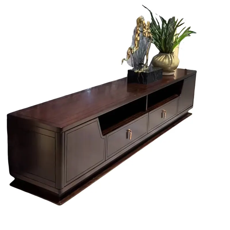 Solid wood ebony TV cabinet, floor cabinet, living room modern simple telescopic locker
Solid wood ebony TV cabinet, floor cabinet, living room modern simple telescopic locker