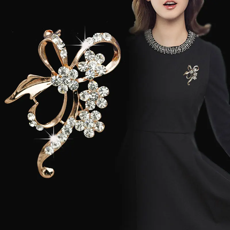 Корейская модная брошь-булавка: новая элегантная брошь-бант с цветком и стразами, простая брошь для мужчин и женщин, для костюма, свитера, шарфа
Корейская модная брошь-булавка: новая элегантная брошь-бант с цветком и стразами, простая брошь для мужчин и женщин, для костюма, свитера, шарфа