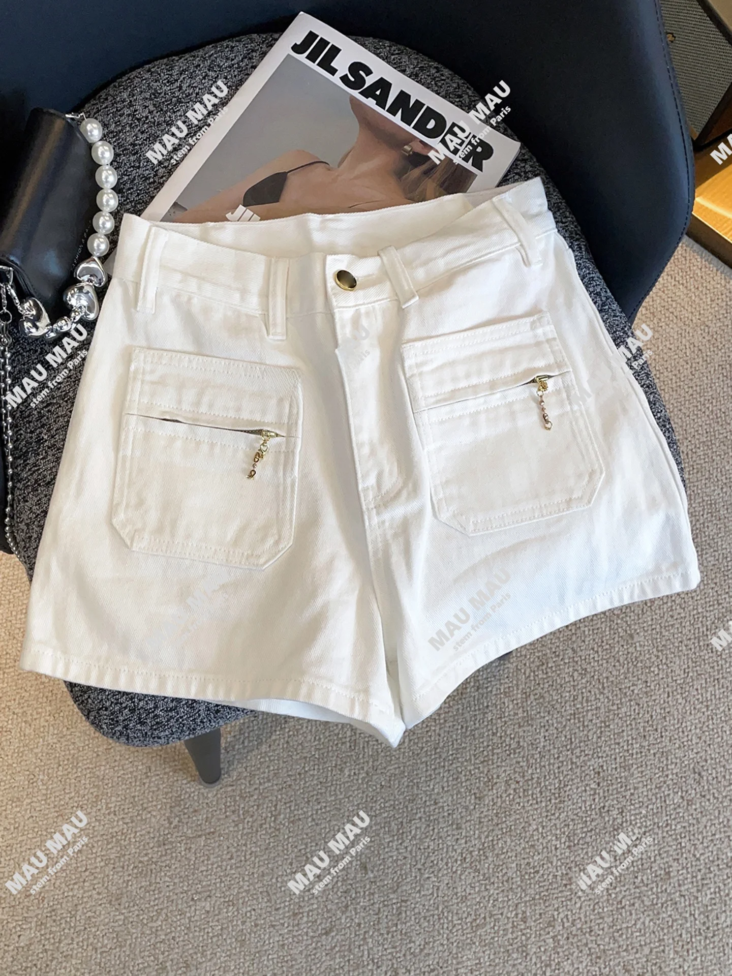 High Waist Casual Women's Denim orts Multi-ket White Jeans High Waist Multi-ket Casual Women's orts Summer 2025
High Waist Casual Women's Denim orts Multi-ket White Jeans High Waist Multi-ket Casual Women's orts Summer 2025