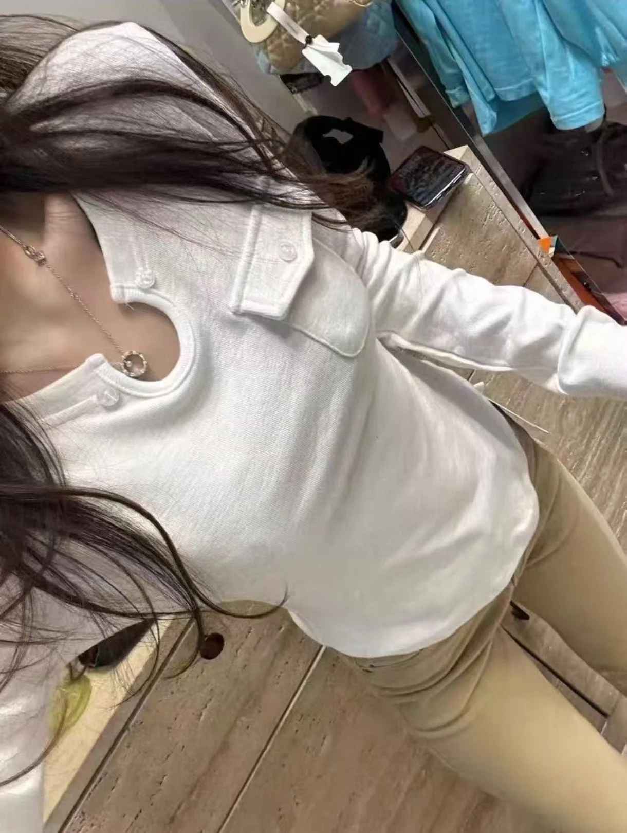 Slimming Korean Sle Women's Long Sve Fce Lined Base irt oulder Padded ort Length Faionable Small Top
Slimming Korean Sle Women's Long Sve Fce Lined Base irt oulder Padded ort Length Faionable Small Top