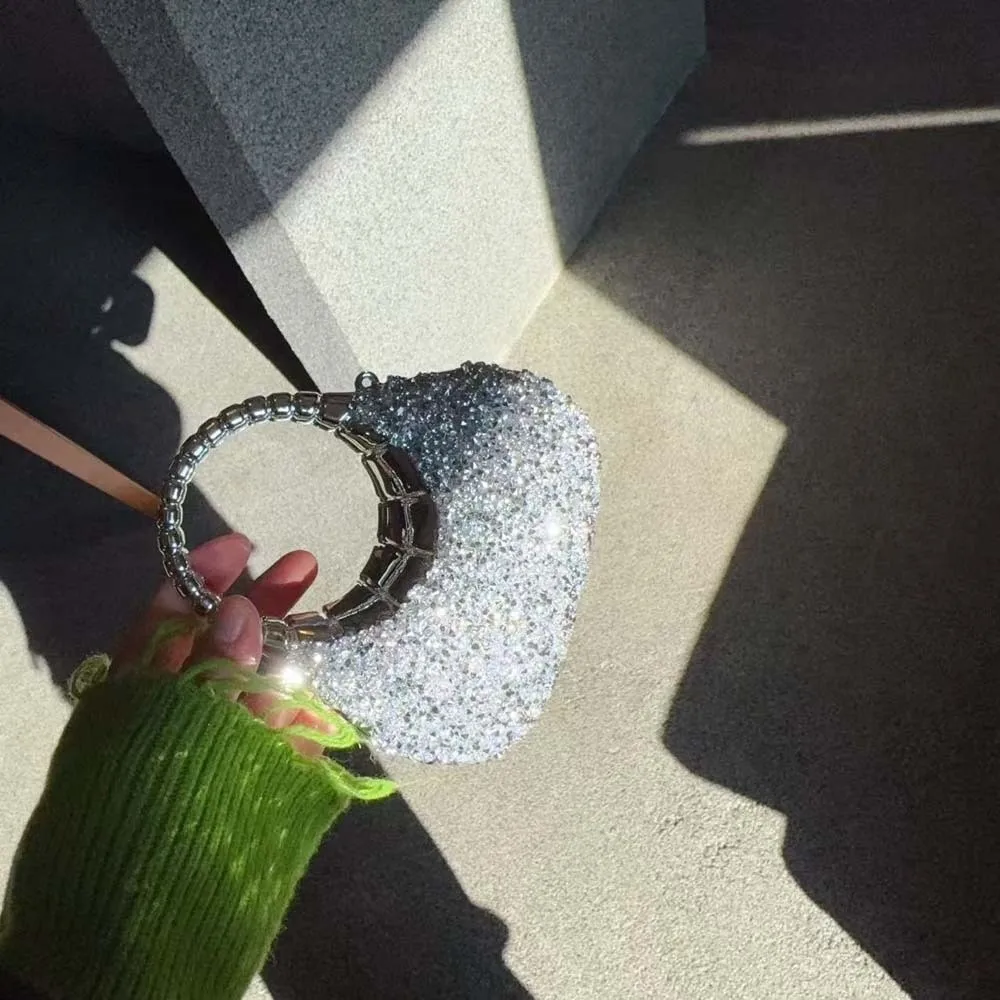 Crystal Embellished Crescent Evening Clutch Geometric Pattern Detachable Chain Rhinestone Box Purse Hardbody Frame
Crystal Embellished Crescent Evening Clutch Geometric Pattern Detachable Chain Rhinestone Box Purse Hardbody Frame
