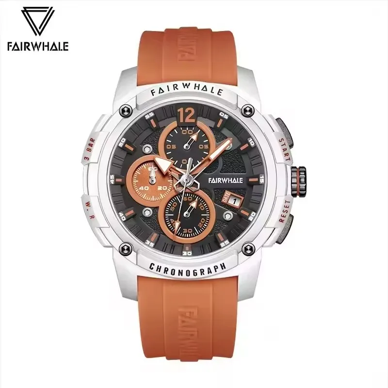 Mark Fairwhale 4360, модные новые мужские кварцевые часы, водостойкий хронограф, многофункциональные повседневные мужские часы, relógios masculino 
Mark Fairwhale 4360, модные новые мужские кварцевые часы, водостойкий хронограф, многофункциональные повседневные мужские часы, relógios masculino