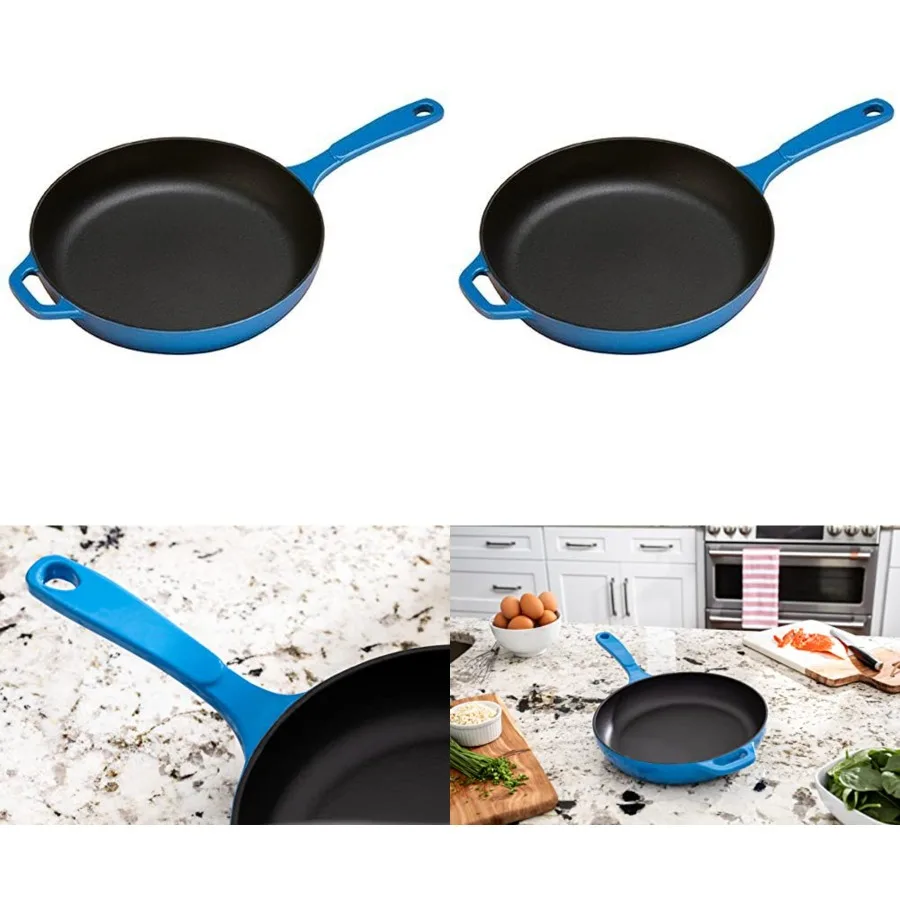 EC11S33 Enameled Cast Iron Skillet, 11-inch, Caribbean
EC11S33 Enameled Cast Iron Skillet, 11-inch, Caribbean