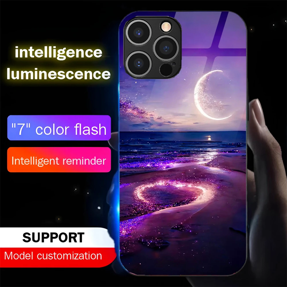 Pretty Galaxy Beach LED Light Glow Luminous Phone Case Voice Controlled Shells For iPhone Air 17 16 E 15 14 13 12 11 Pro Max
Pretty Galaxy Beach LED Light Glow Luminous Phone Case Voice Controlled Shells For iPhone Air 17 16 E 15 14 13 12 11 Pro Max