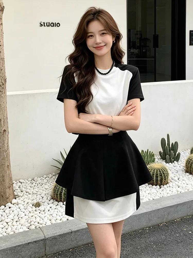 Elegant Gentle Women's Dress Summer New round Neck Short Sleeve Waist Cinching A-Line Skirt Casual Style Polyester Fiber
Elegant Gentle Women's Dress Summer New round Neck Short Sleeve Waist Cinching A-Line Skirt Casual Style Polyester Fiber
