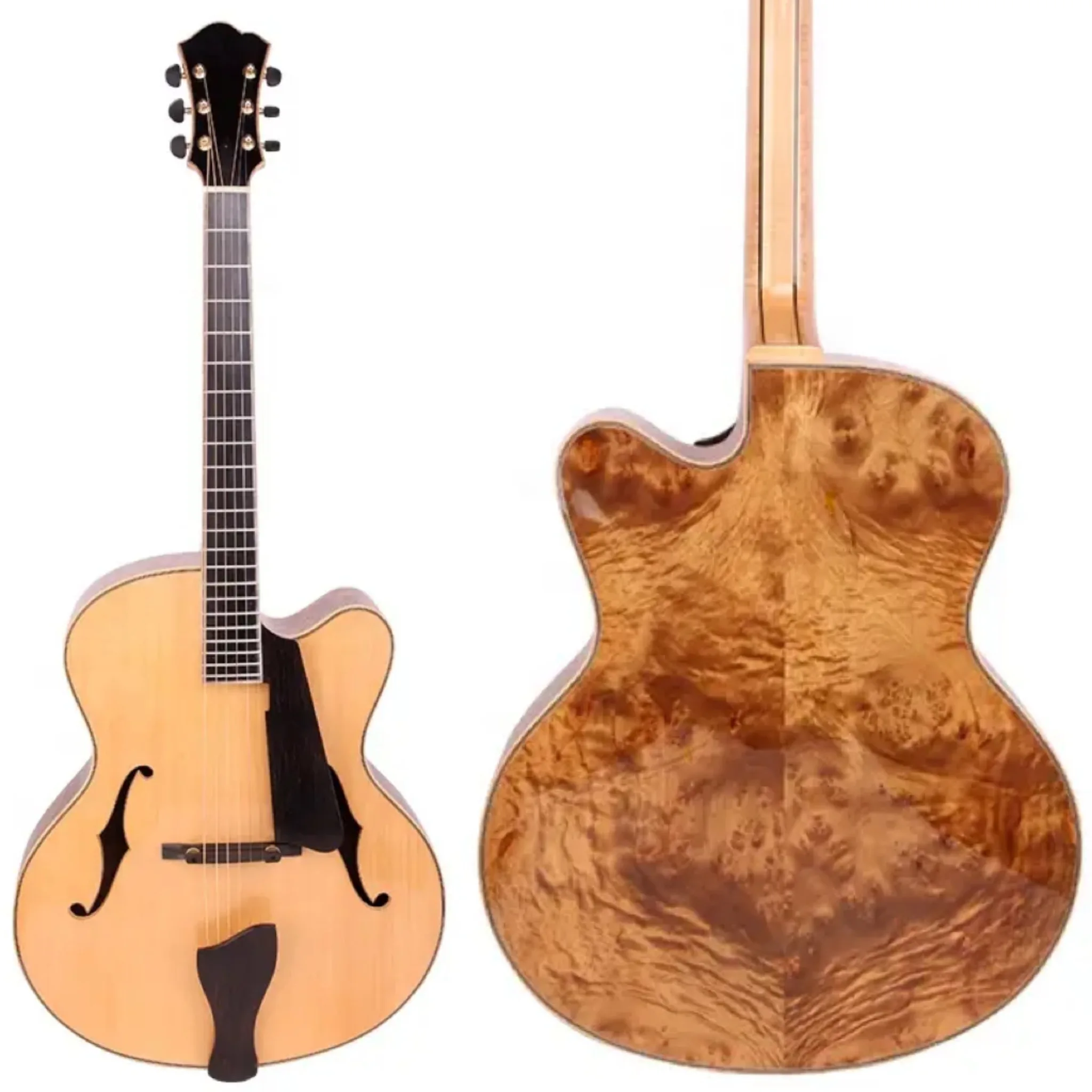 Fully Handmade Maple Archtop Electric Jazz Guitar Acoustic
Fully Handmade Maple Archtop Electric Jazz Guitar Acoustic