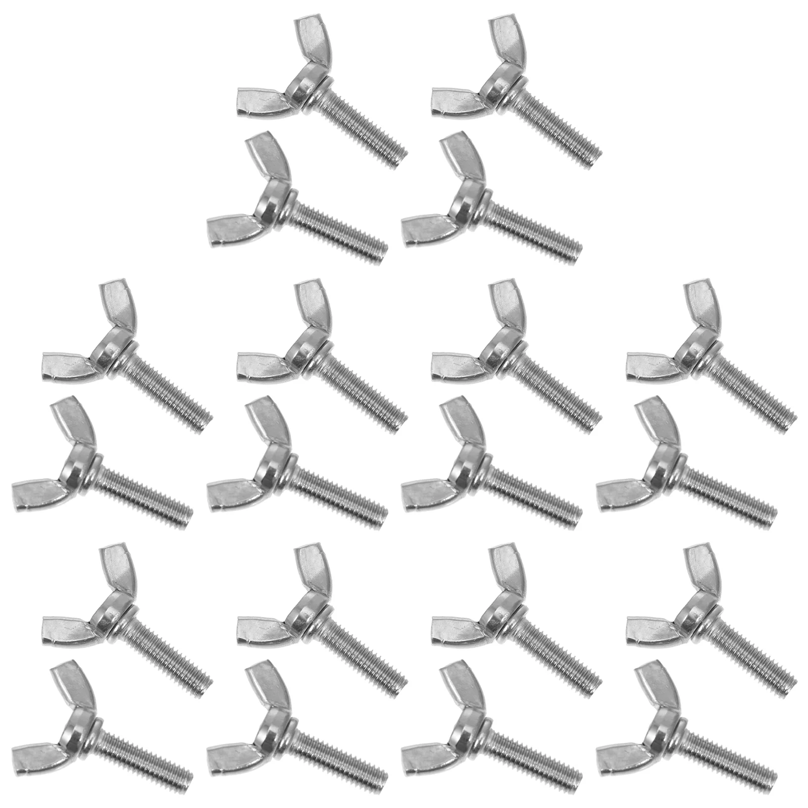 20 PCS Butterfly Screw Large Quantity Stainless Steel Thumb Spiral Sturdy Hand Rotating Screws Multipurpose 201 Rust-proof
20 PCS Butterfly Screw Large Quantity Stainless Steel Thumb Spiral Sturdy Hand Rotating Screws Multipurpose 201 Rust-proof