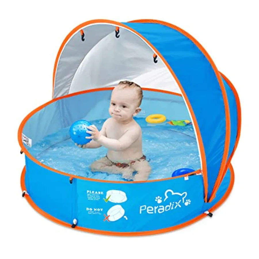 Paddling Pool for and Pets Infant Ball Pit Tent Baby Beach Tent Toddler Wading Pool UV Sun Shelter Canopy with Mosquito Net Por
Paddling Pool for and Pets Infant Ball Pit Tent Baby Beach Tent Toddler Wading Pool UV Sun Shelter Canopy with Mosquito Net Por