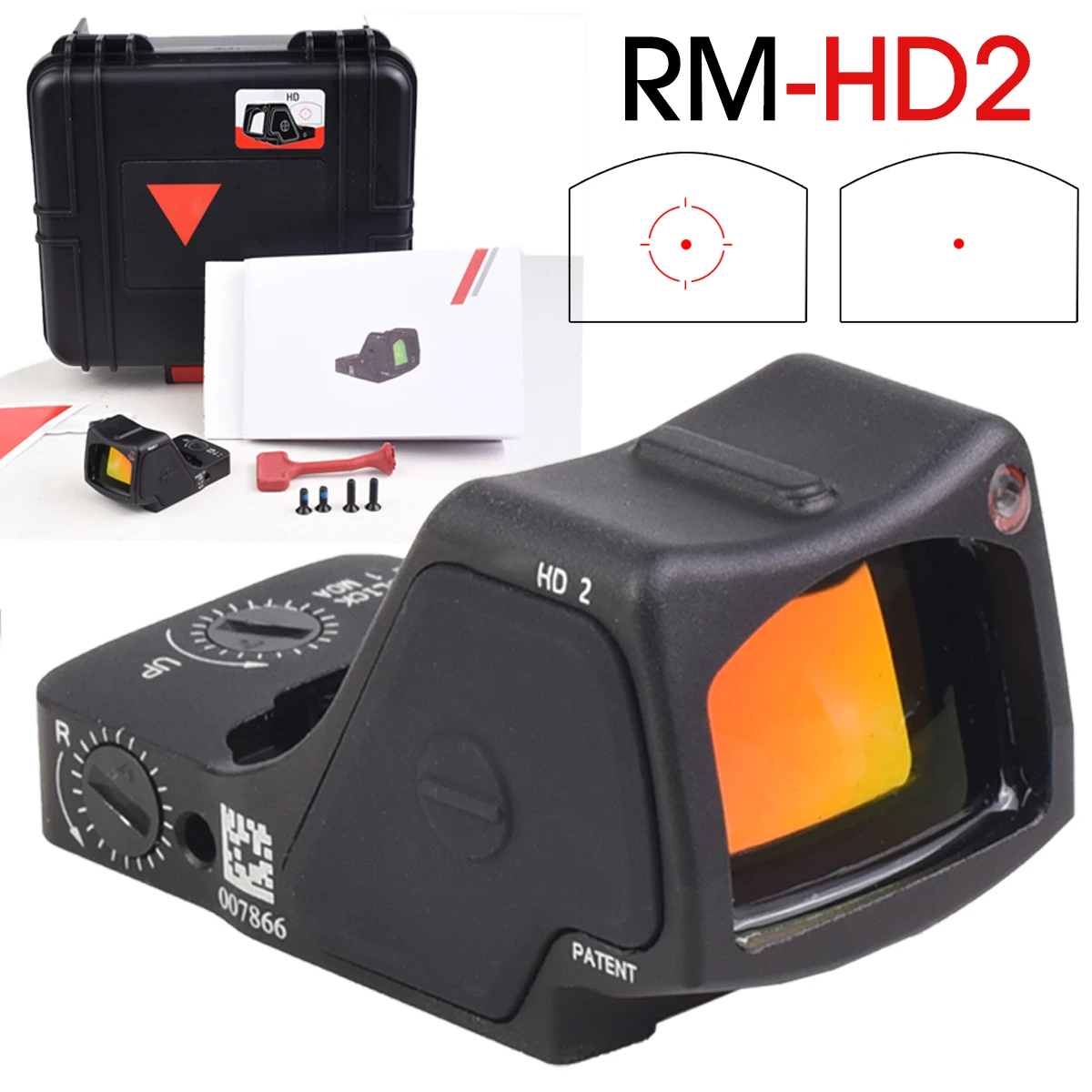 Оригинальный голографический прицел RM-HD2 Red Dot 3.25MOA с оптической регулировкой для охоты, совместимый с G17/G19, с фоточувствительной настройкой
Оригинальный голографический прицел RM-HD2 Red Dot 3.25MOA с оптической регулировкой для охоты, совместимый с G17/G19, с фоточувствительной настройкой