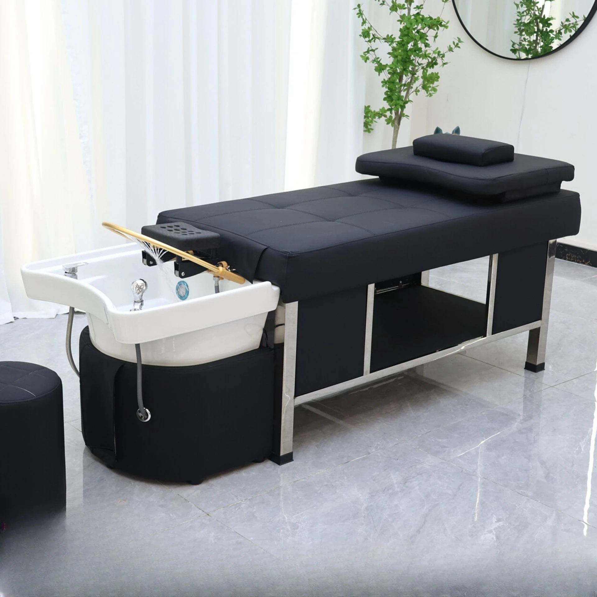 Health Center Hair Treatment Shampoo Bed Water Circulation Fumigation Beauty Bed Beauty Salon Special Massage Massage Massage Ha
Health Center Hair Treatment Shampoo Bed Water Circulation Fumigation Beauty Bed Beauty Salon Special Massage Massage Massage Ha
