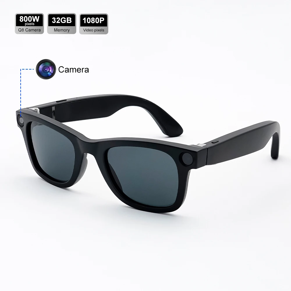 GS3 Smart Glasses with 800W HD Wi-Fi Transmission Record BT Call Music Dual Lenses Smart Wearable Headset
GS3 Smart Glasses with 800W HD Wi-Fi Transmission Record BT Call Music Dual Lenses Smart Wearable Headset