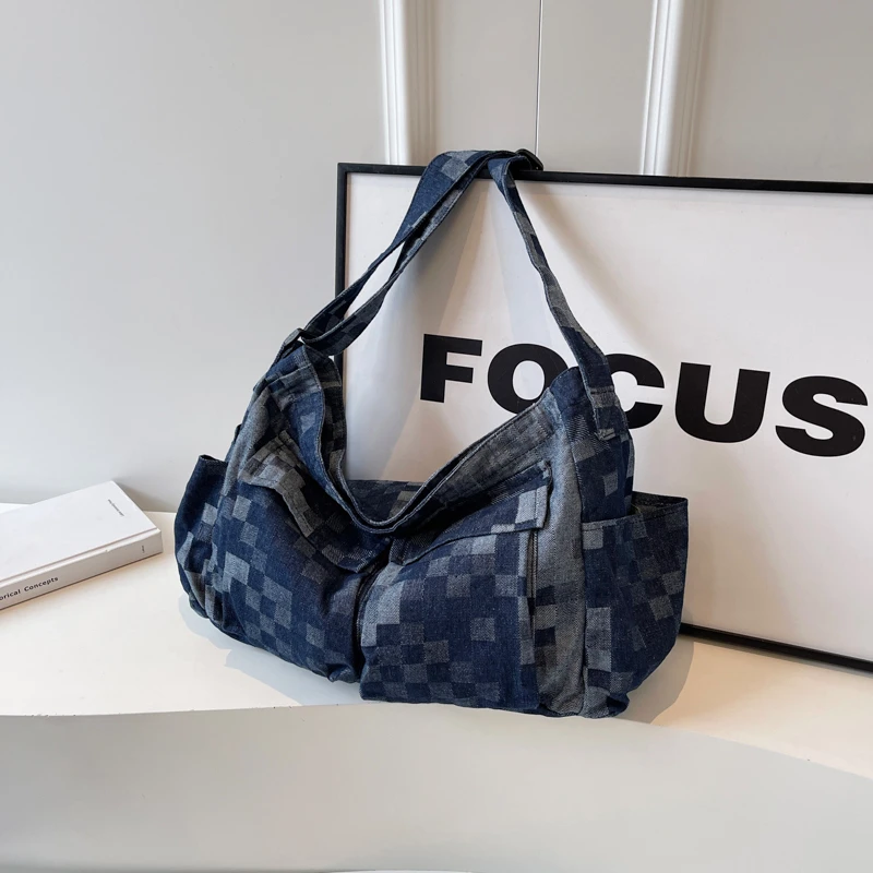Large Capacity Denim Women's Handbag Luxury Designer Shoulder Bag Fashion Brand Crossbody Travel Ladies Casual Tote Shopping Bag
Large Capacity Denim Women's Handbag Luxury Designer Shoulder Bag Fashion Brand Crossbody Travel Ladies Casual Tote Shopping Bag