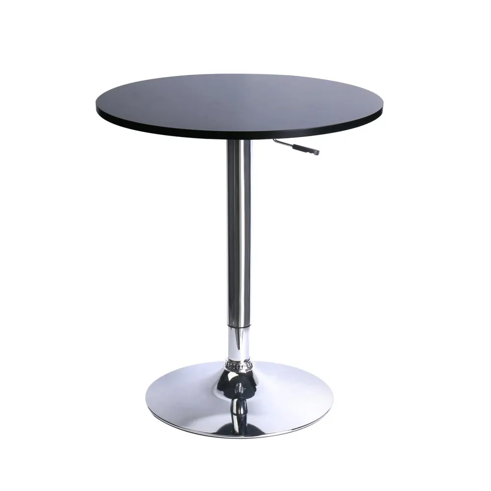 Round MDF Bar Table With Chrome Finish Pedestal Base, Fixed Height Pub Table
Round MDF Bar Table With Chrome Finish Pedestal Base, Fixed Height Pub Table