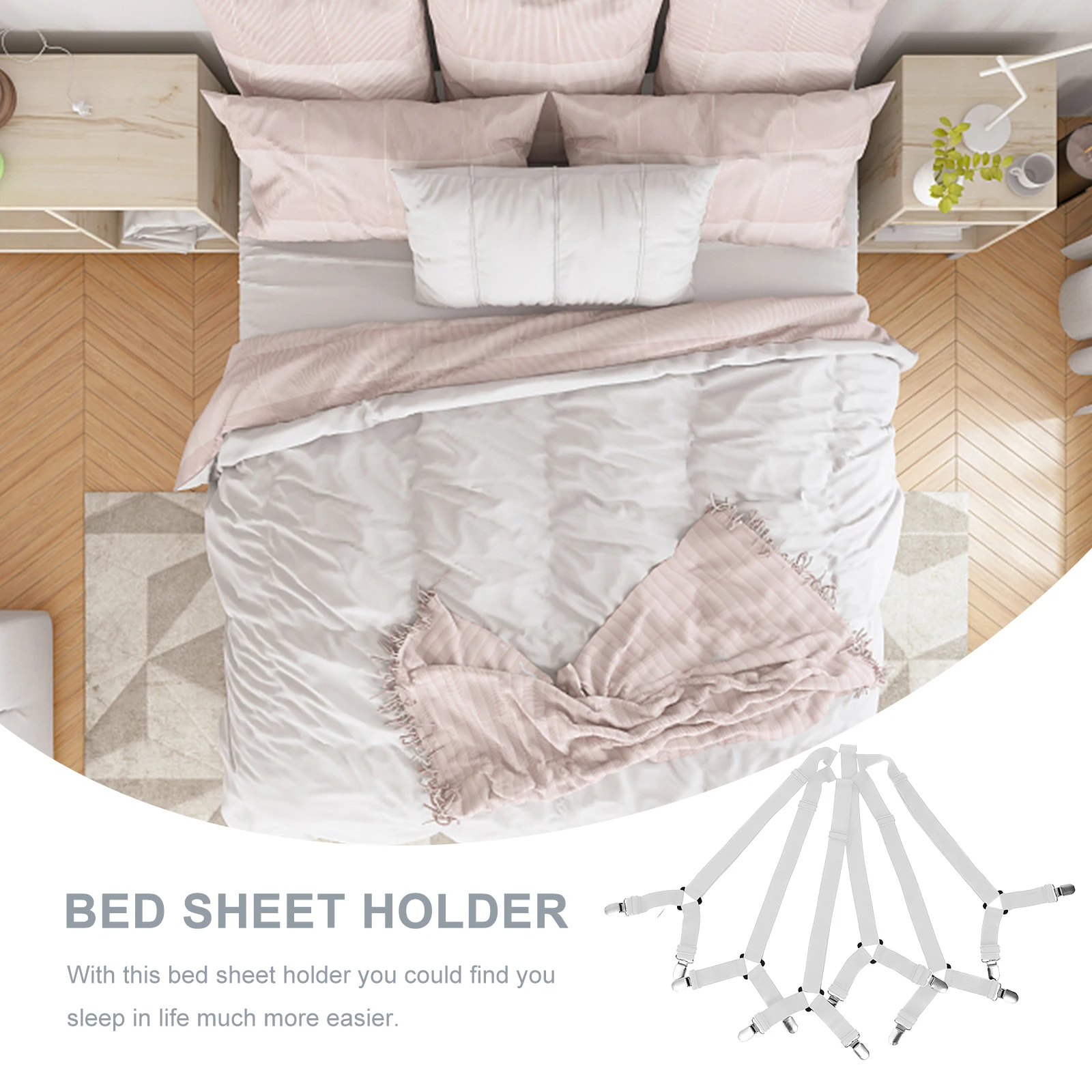 Household Bed Sheet Holder 12 Clips 6 Sides Latex Silk Iron Clip Bed Sheet Fasteners Grippers
Household Bed Sheet Holder 12 Clips 6 Sides Latex Silk Iron Clip Bed Sheet Fasteners Grippers