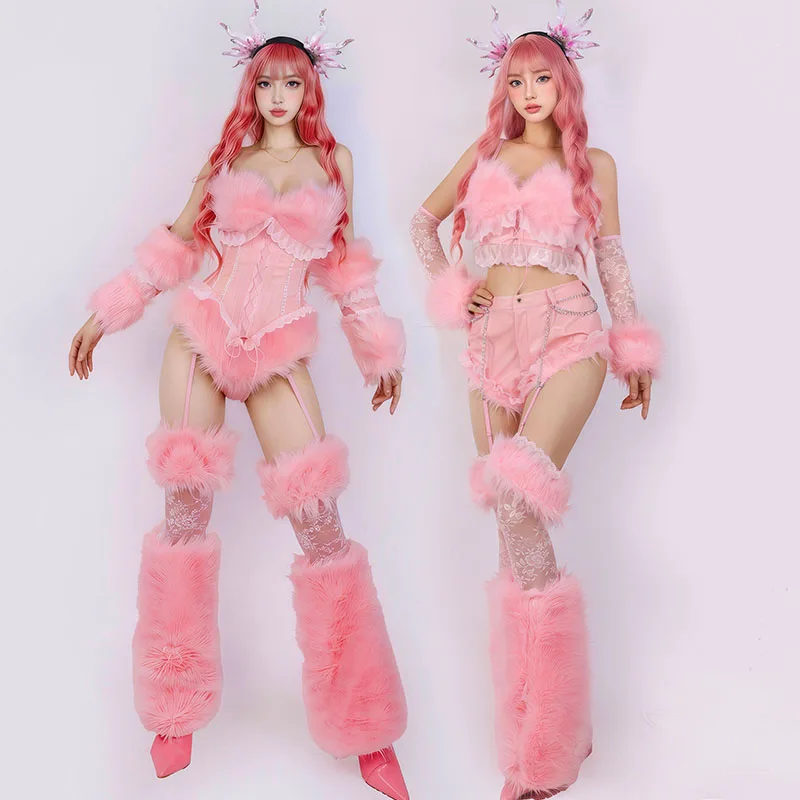 Gogo Dancer Outfit Pink Stage Show Clothes Women Performance Wear Sexy Fluffy Top Nightclub Party Festival Rave Clothing VDL5199
Gogo Dancer Outfit Pink Stage Show Clothes Women Performance Wear Sexy Fluffy Top Nightclub Party Festival Rave Clothing VDL5199
