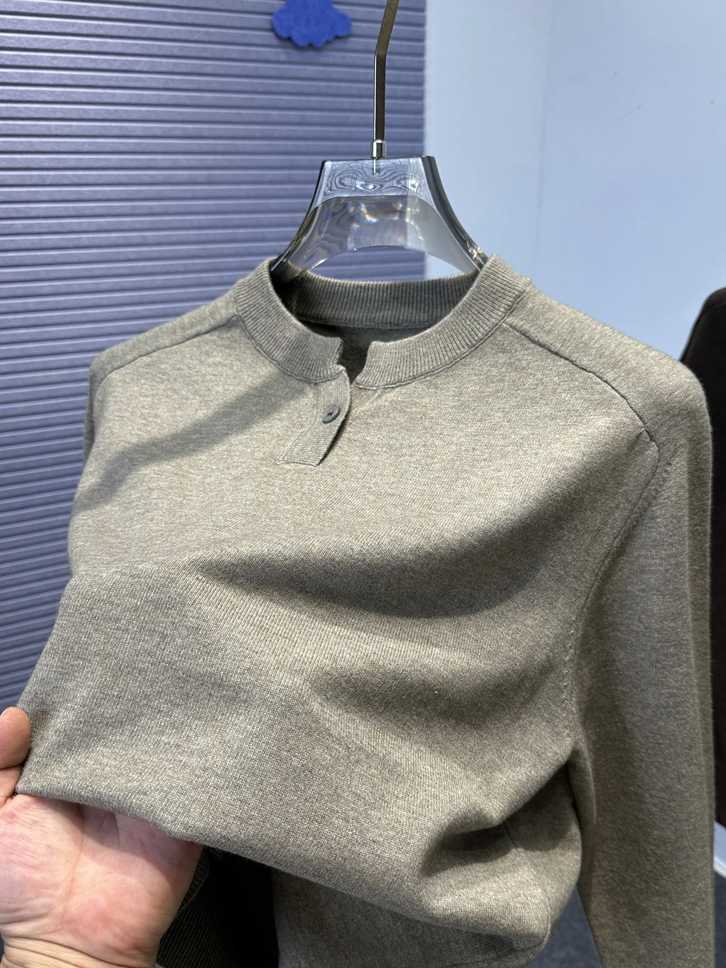 Men's Henry Collar Knitwear Casual Warm Inner Wear Pure Color Versatile Loose Fit Polyester Blend Long Sve Autumn Winter N...
Men's Henry Collar Knitwear Casual Warm Inner Wear Pure Color Versatile Loose Fit Polyester Blend Long Sve Autumn Winter N...