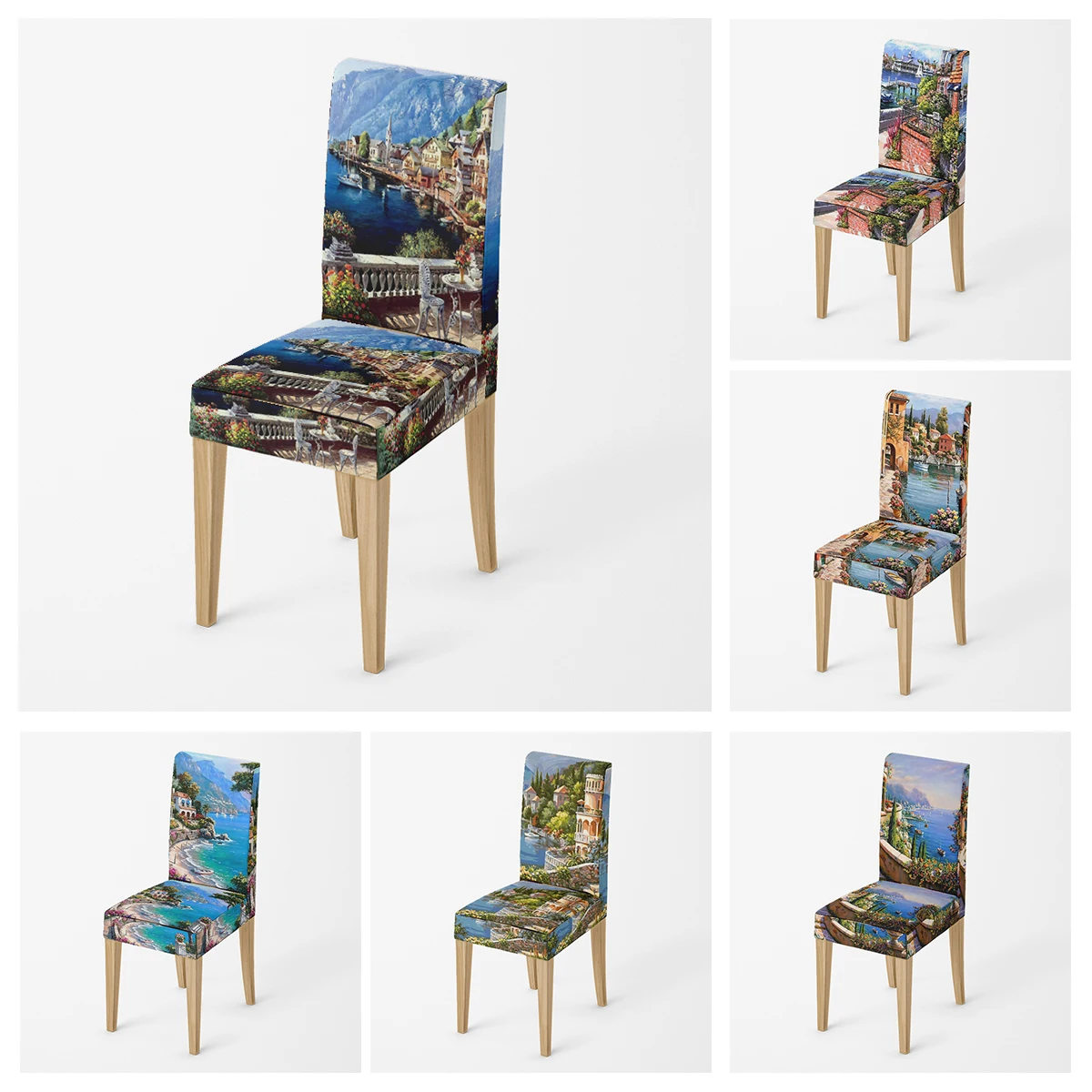 Home chair cover Oil painting style kitchen chairs Coversadjustable dining elastic fabricchairs covers chair cover for wedding
Home chair cover Oil painting style kitchen chairs Coversadjustable dining elastic fabricchairs covers chair cover for wedding