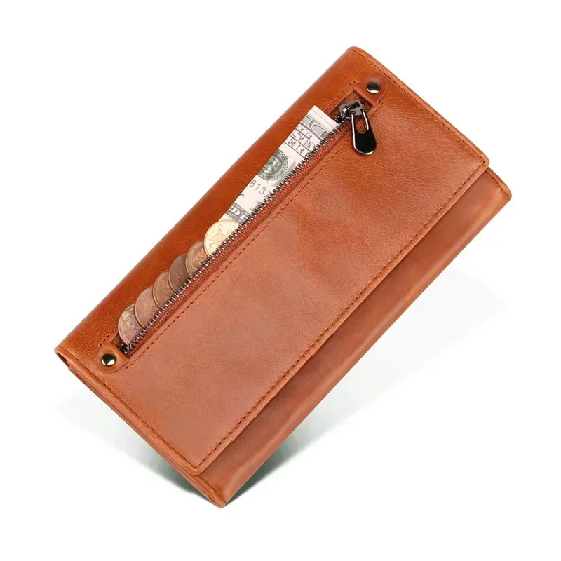 Women's Leather Wallet Multi-card Long Coin Purses Multi-function Madam Mobile Phone Money Clip High Capacity Fashion
Women's Leather Wallet Multi-card Long Coin Purses Multi-function Madam Mobile Phone Money Clip High Capacity Fashion