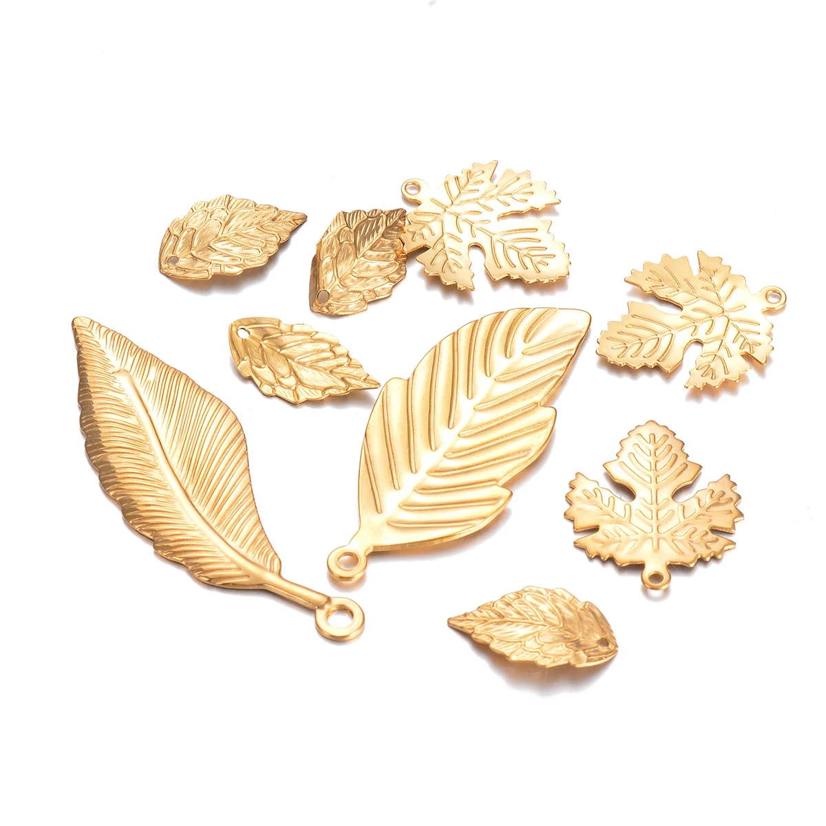 4pcs Stainless Steel Gold Plated Leaves Charms Pendant DIY Handmade Accessories For Earrings Bracelet Necklace Jewelry Making
4pcs Stainless Steel Gold Plated Leaves Charms Pendant DIY Handmade Accessories For Earrings Bracelet Necklace Jewelry Making