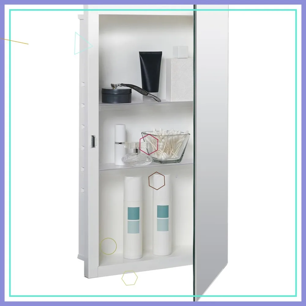 Prism Beveled Medicine Cabinet, 16" x 26" - Wall Mounted Bathroom Storage
Prism Beveled Medicine Cabinet, 16" x 26" - Wall Mounted Bathroom Storage