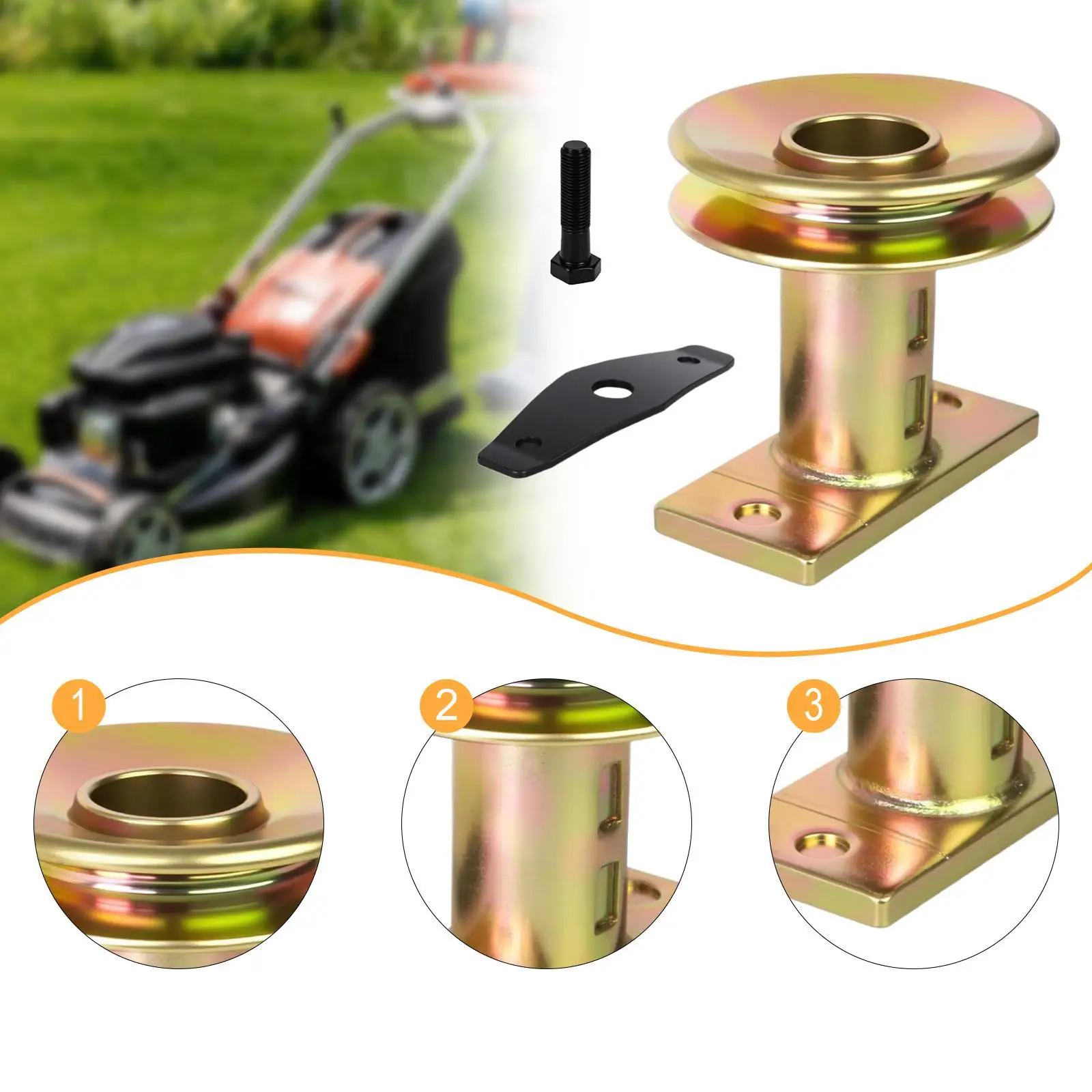 Replacement Blade Adapter with Pulley and Washer 687-02528 for Models TB230 and TB260
Replacement Blade Adapter with Pulley and Washer 687-02528 for Models TB230 and TB260