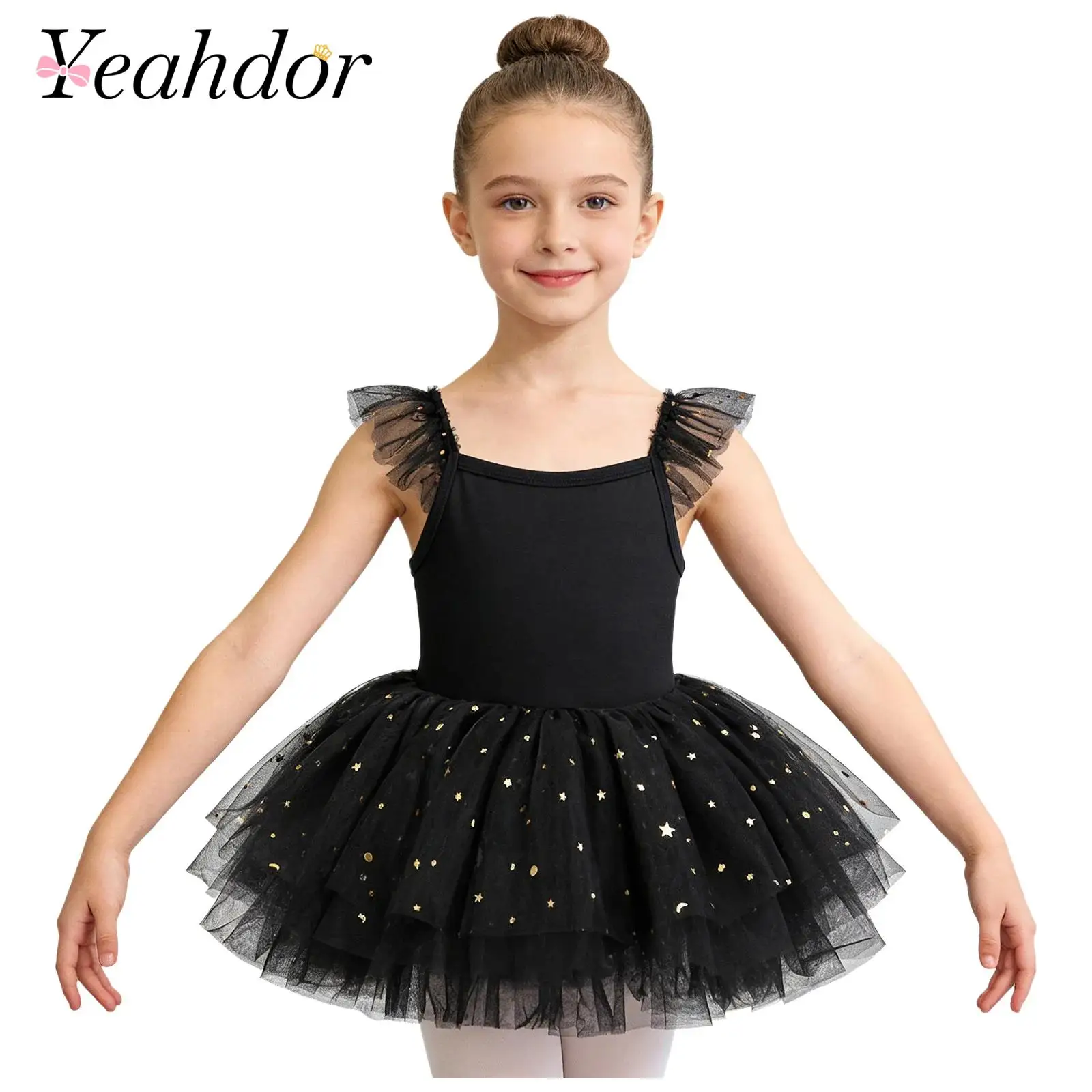 Kids Girls Tutu Ballerina Dresses Shiny Sequins Tulle Dance Dress Childs Ruffled Sleeves Ballet Practice Performance Costume
Kids Girls Tutu Ballerina Dresses Shiny Sequins Tulle Dance Dress Childs Ruffled Sleeves Ballet Practice Performance Costume